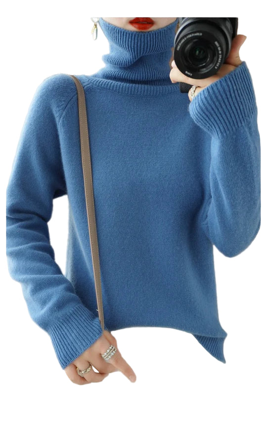 Wysoki golf damski do codziennych stylizacji