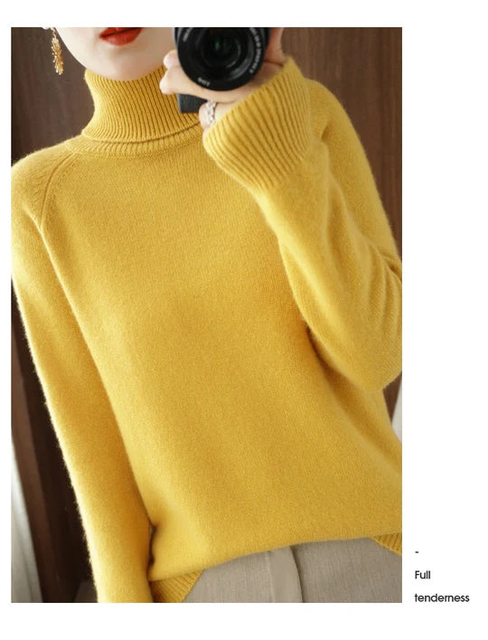 Wysoki golf damski do codziennych stylizacji