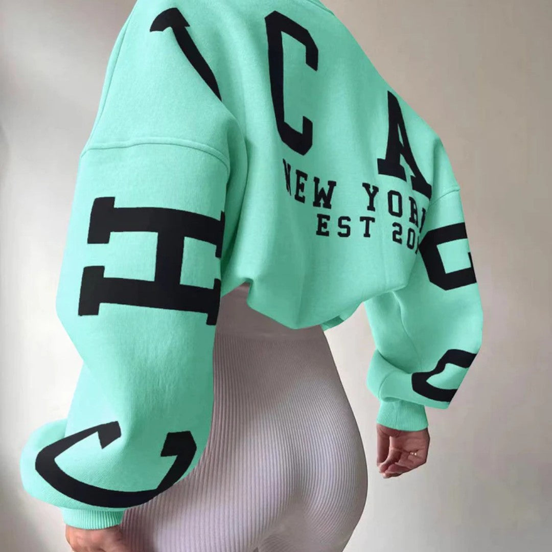 Damska oversize bluza o swobodnym charakterze