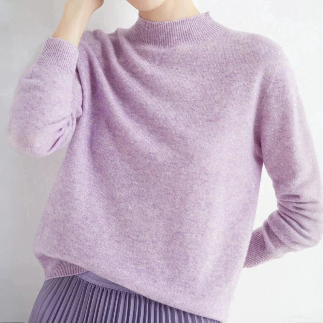 Damski zimowy sweter o uporządkowanej formie