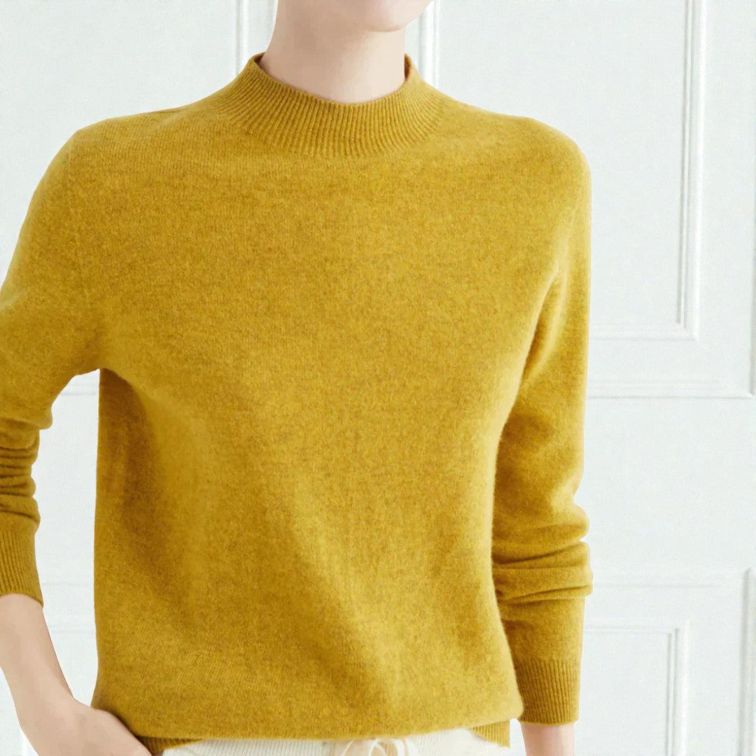 Damski zimowy sweter o uporządkowanej formie