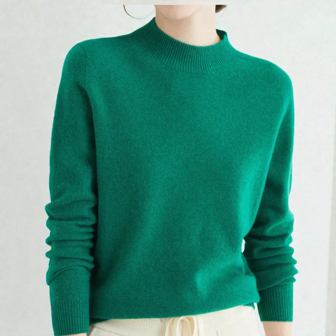 Damski zimowy sweter o uporządkowanej formie