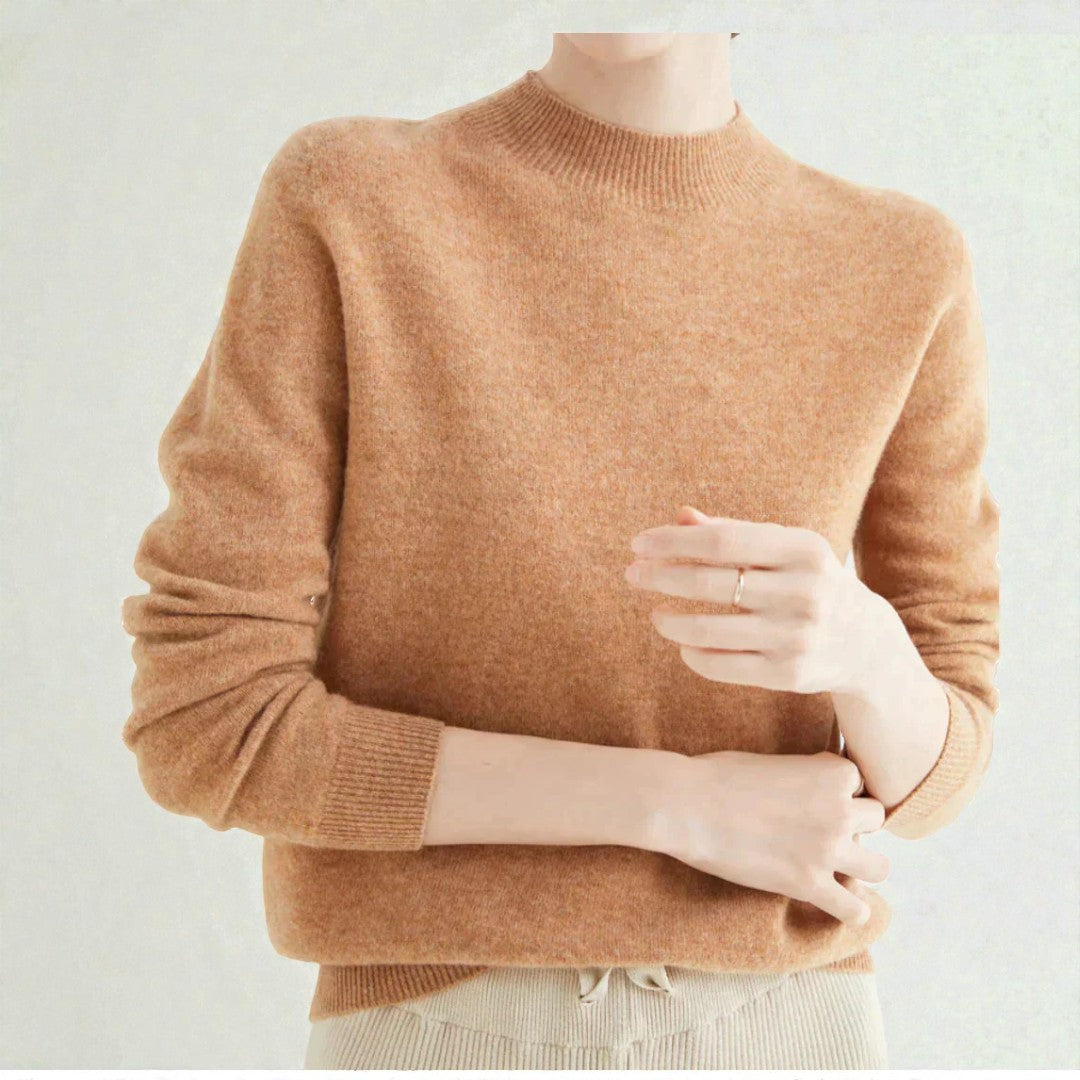 Damski zimowy sweter o uporządkowanej formie