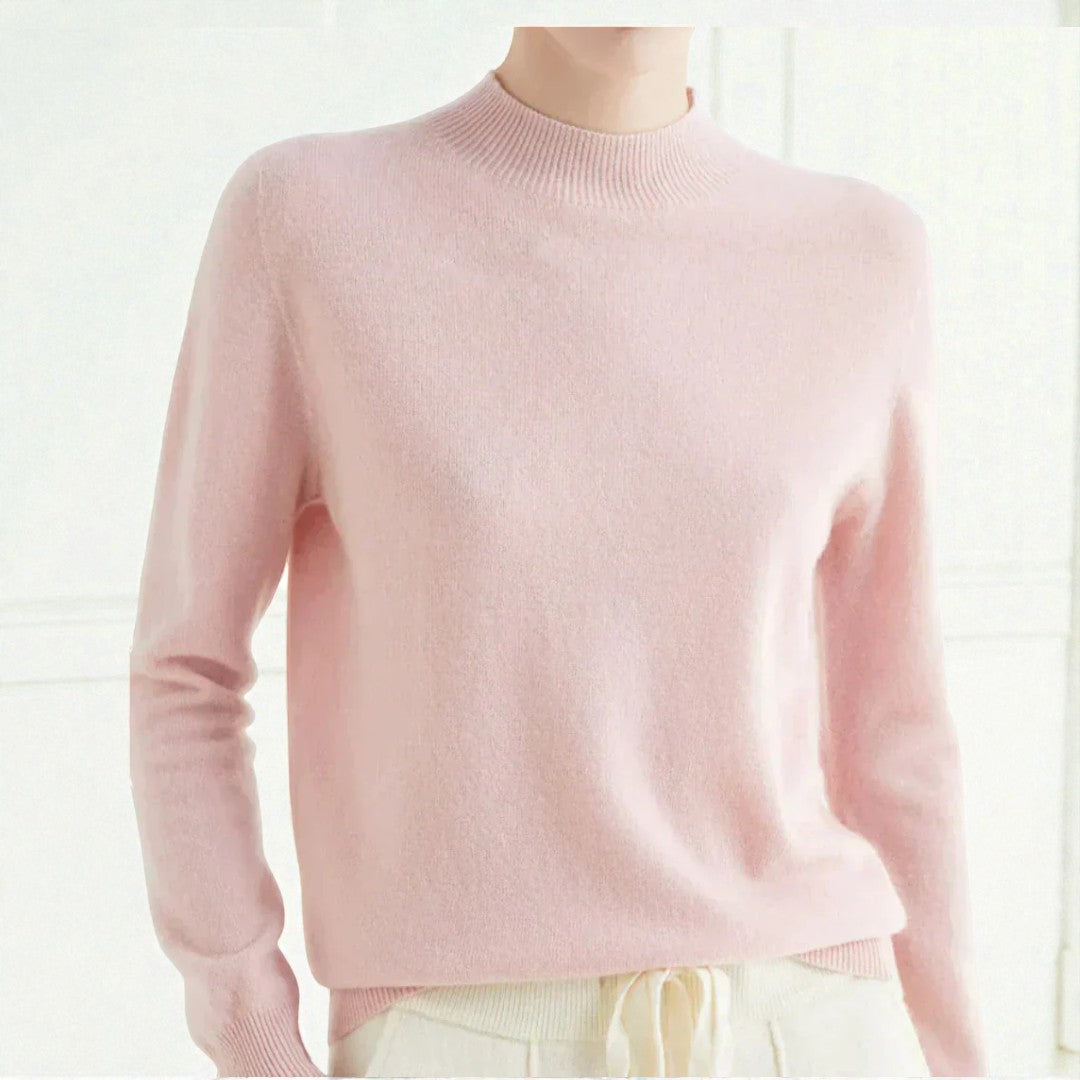 Damski zimowy sweter o uporządkowanej formie