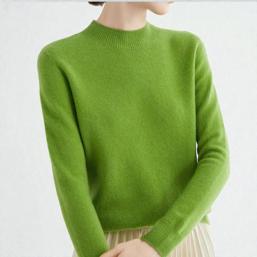 Damski zimowy sweter o uporządkowanej formie