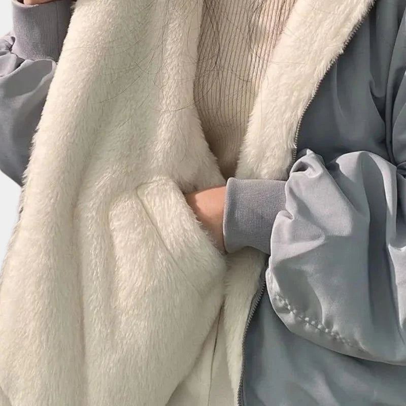 Stylowa Kurtka Zimowa Damska z Kapturem