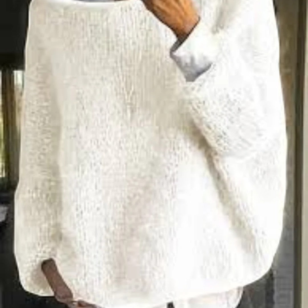 Damski oversize sweter o swobodnym kroju