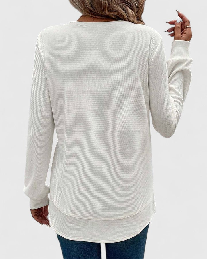 Bluza Damska Bez Kaptura - Luźny Krój