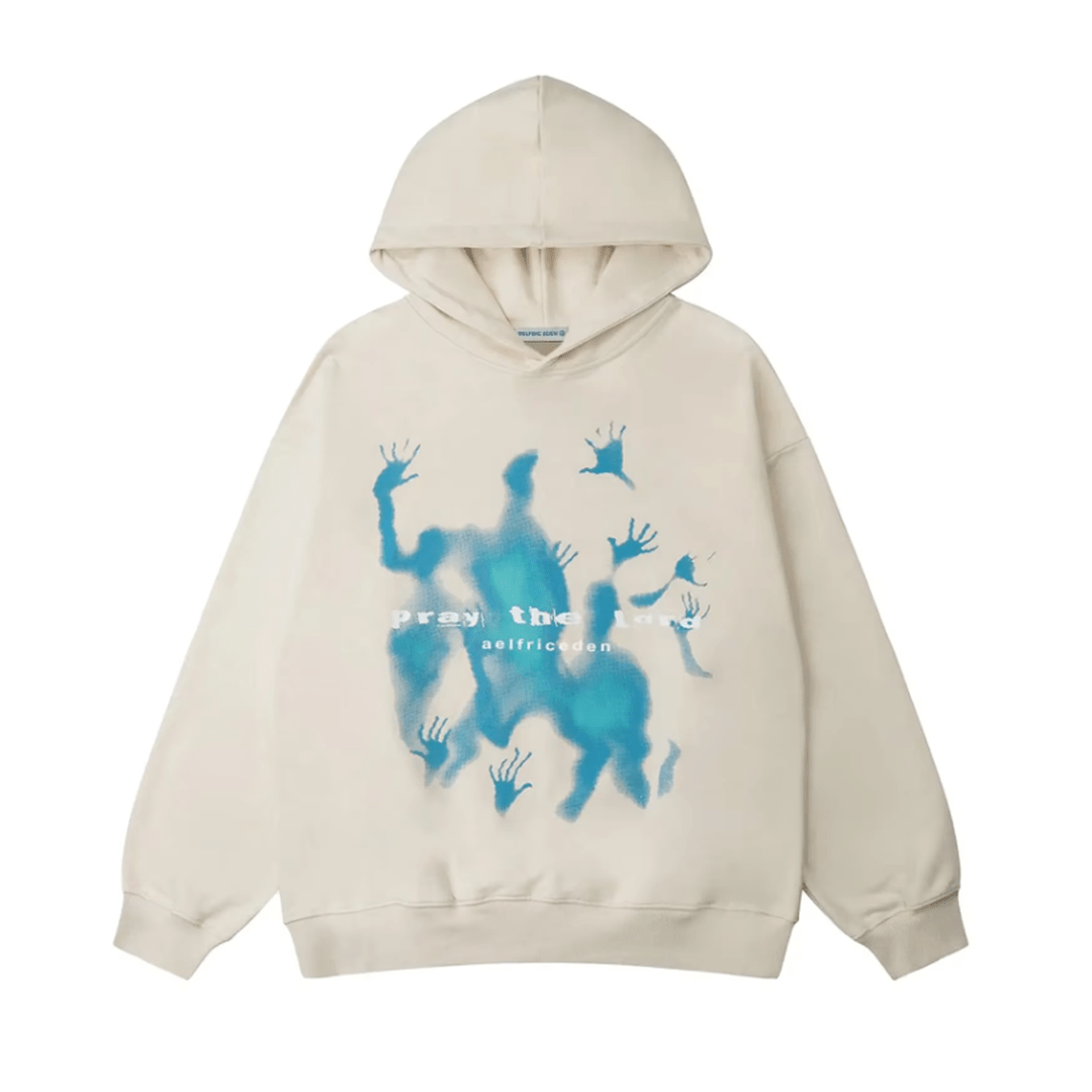 Bluza oversize z nadrukiem z przodu
