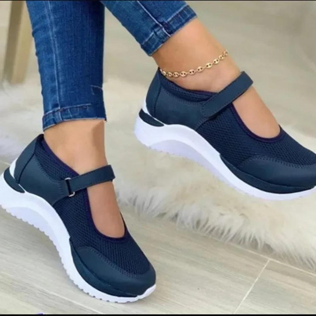 Buty Damskie Typu Sneakers Z Paskiem