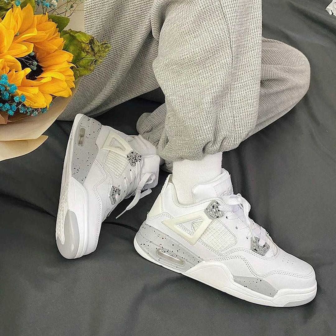 Casualowe trampki z wysoką cholewką - Szary