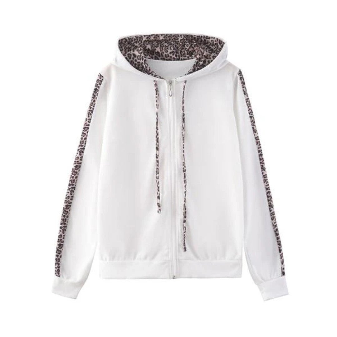 Damski dres z motywem panterki - Szary