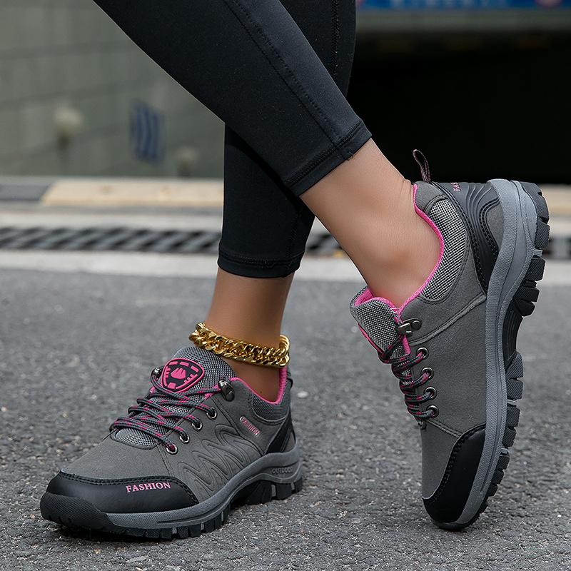Damskie buty trekkingowe z solidną podeszwą