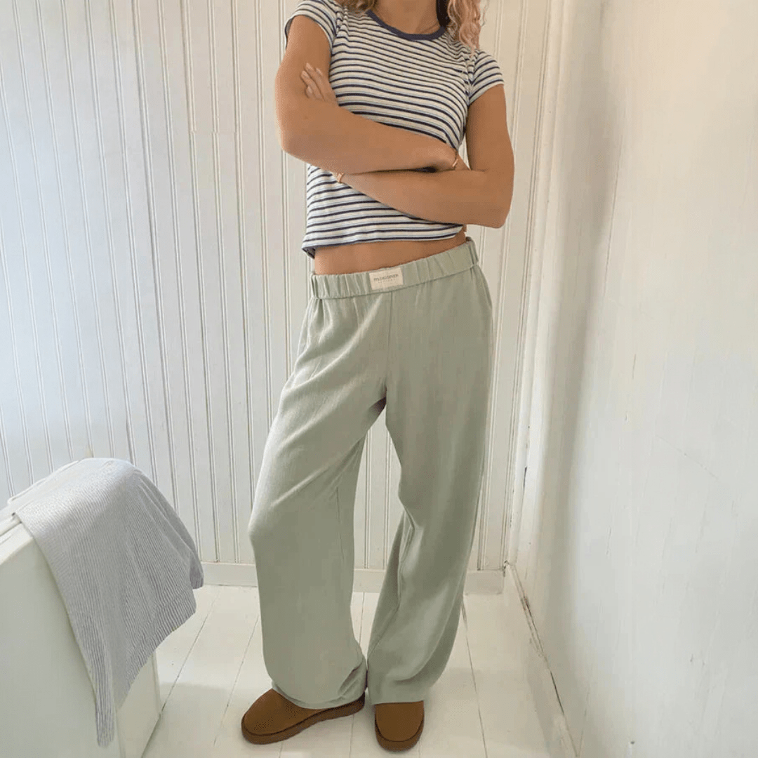 Damskie spodnie lounge - Zielony