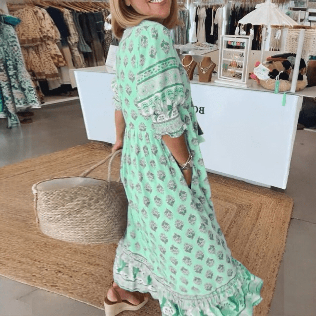 Sukienka midi w stylu boho