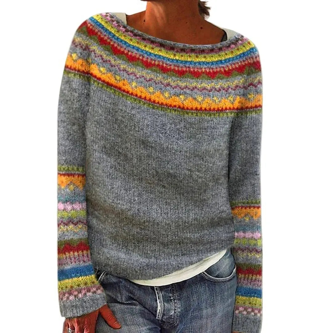 Sweter Damski z Delikatnym Splotem - S