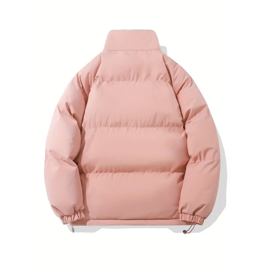 Zimowa kurtka damska o stonowanym fasonie - Ciemnoszary