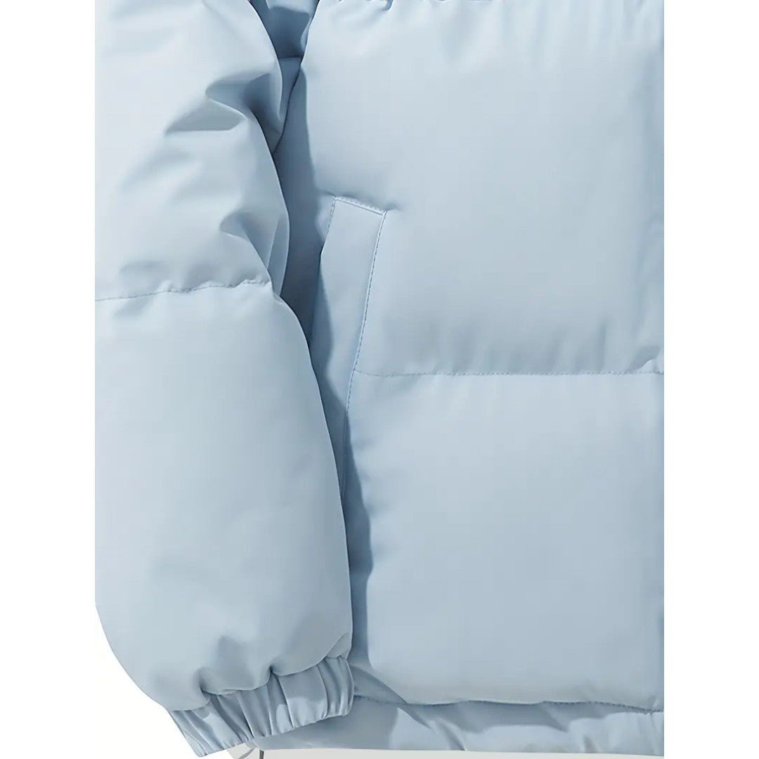 Zimowa kurtka damska o stonowanym fasonie - Ciemnoszary