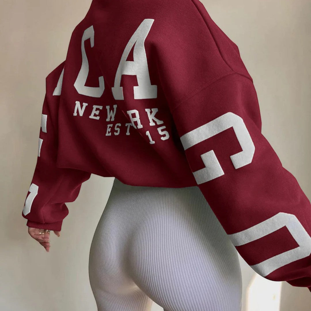 Damska oversize bluza o swobodnym charakterze