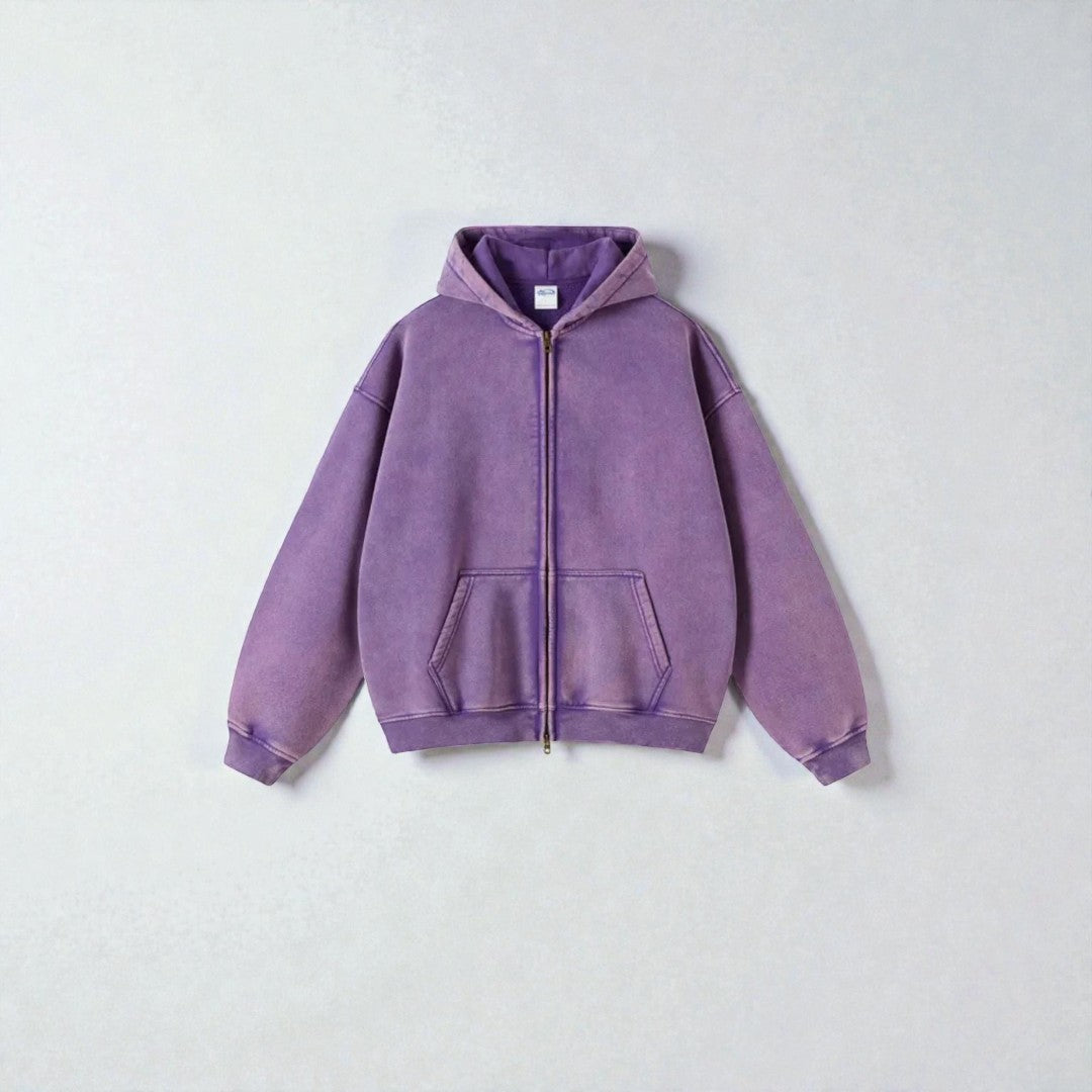 Damska bluza na zamek o spokojnej linii