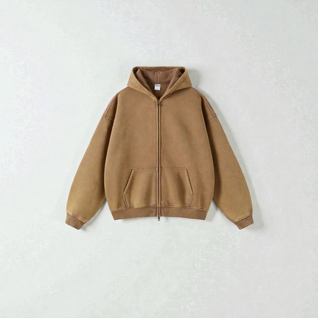 Damska bluza na zamek o spokojnej linii