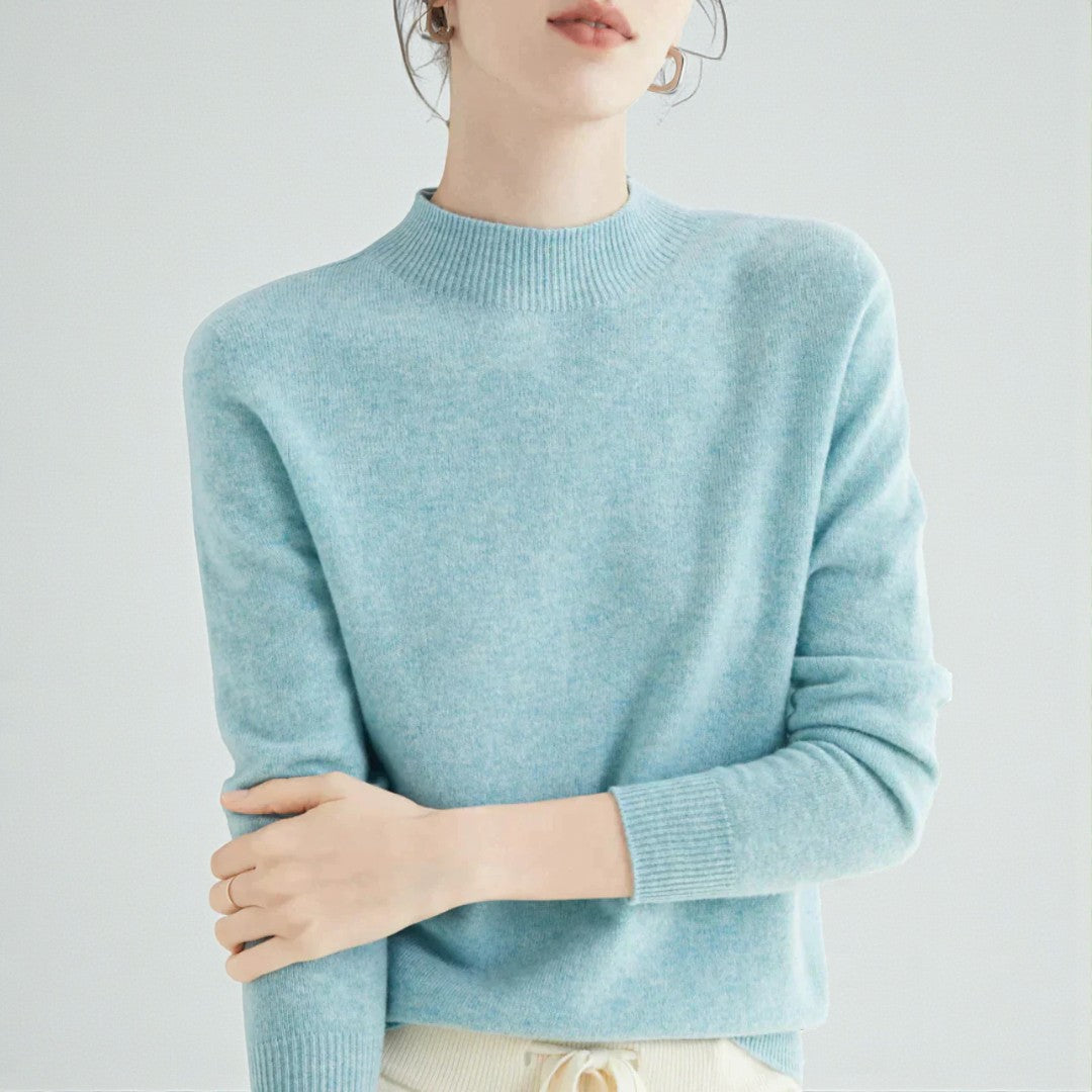 Damski zimowy sweter o uporządkowanej formie