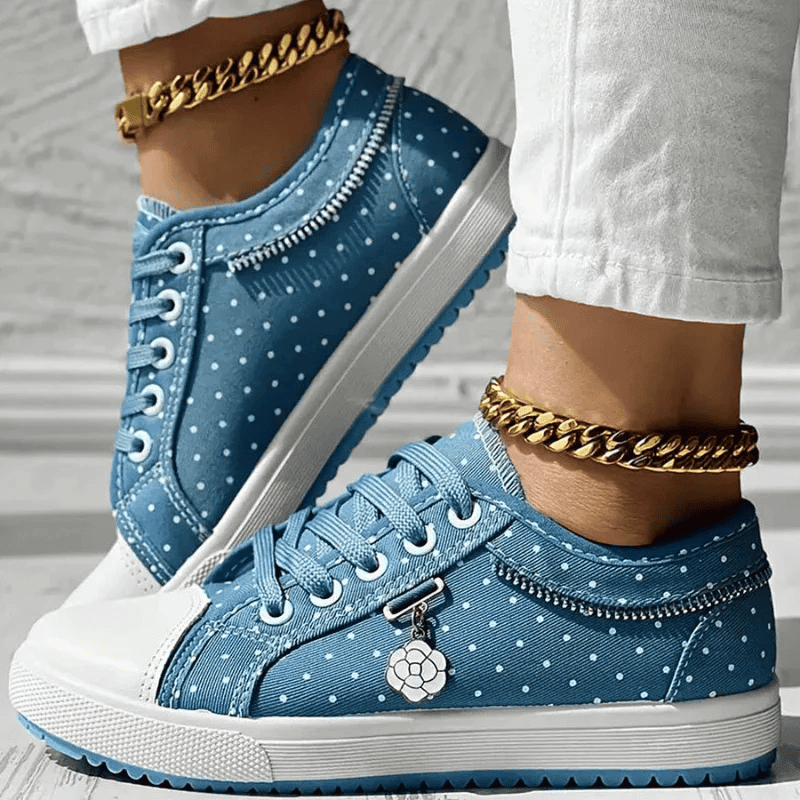 Damskie Wygodne Sneakersy z Amortyzacją | Szeroki Nosek