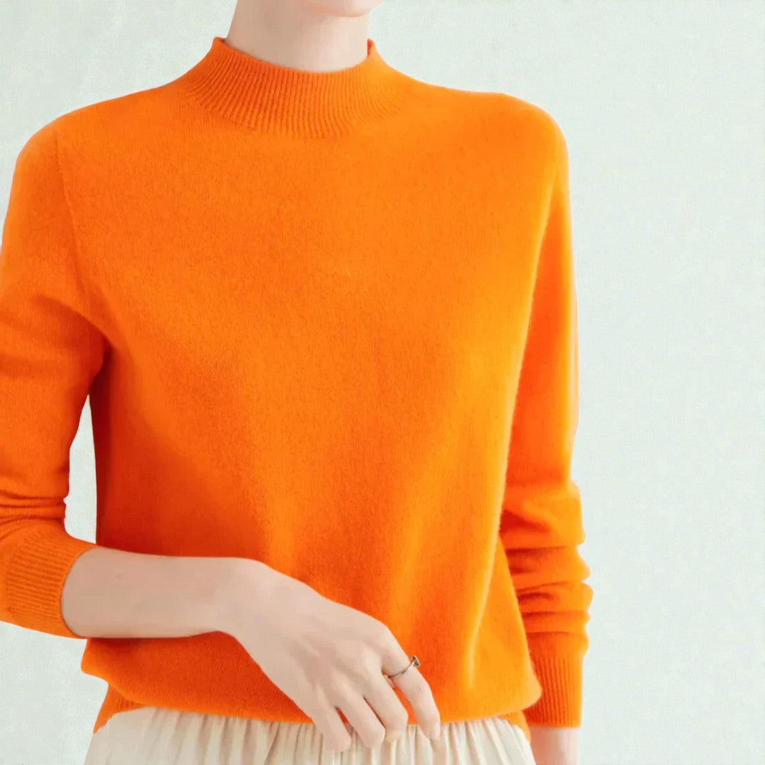 Damski zimowy sweter o uporządkowanej formie