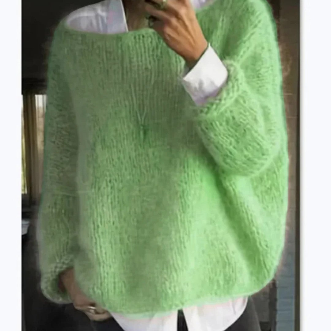 Damski oversize sweter o swobodnym kroju