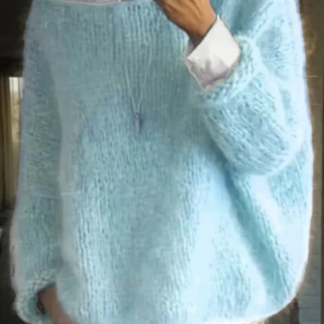 Damski oversize sweter o swobodnym kroju