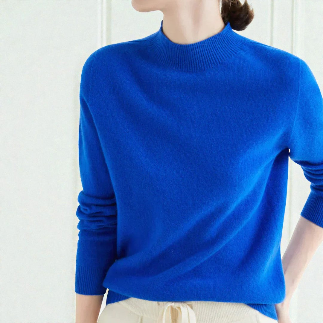 Damski zimowy sweter o uporządkowanej formie