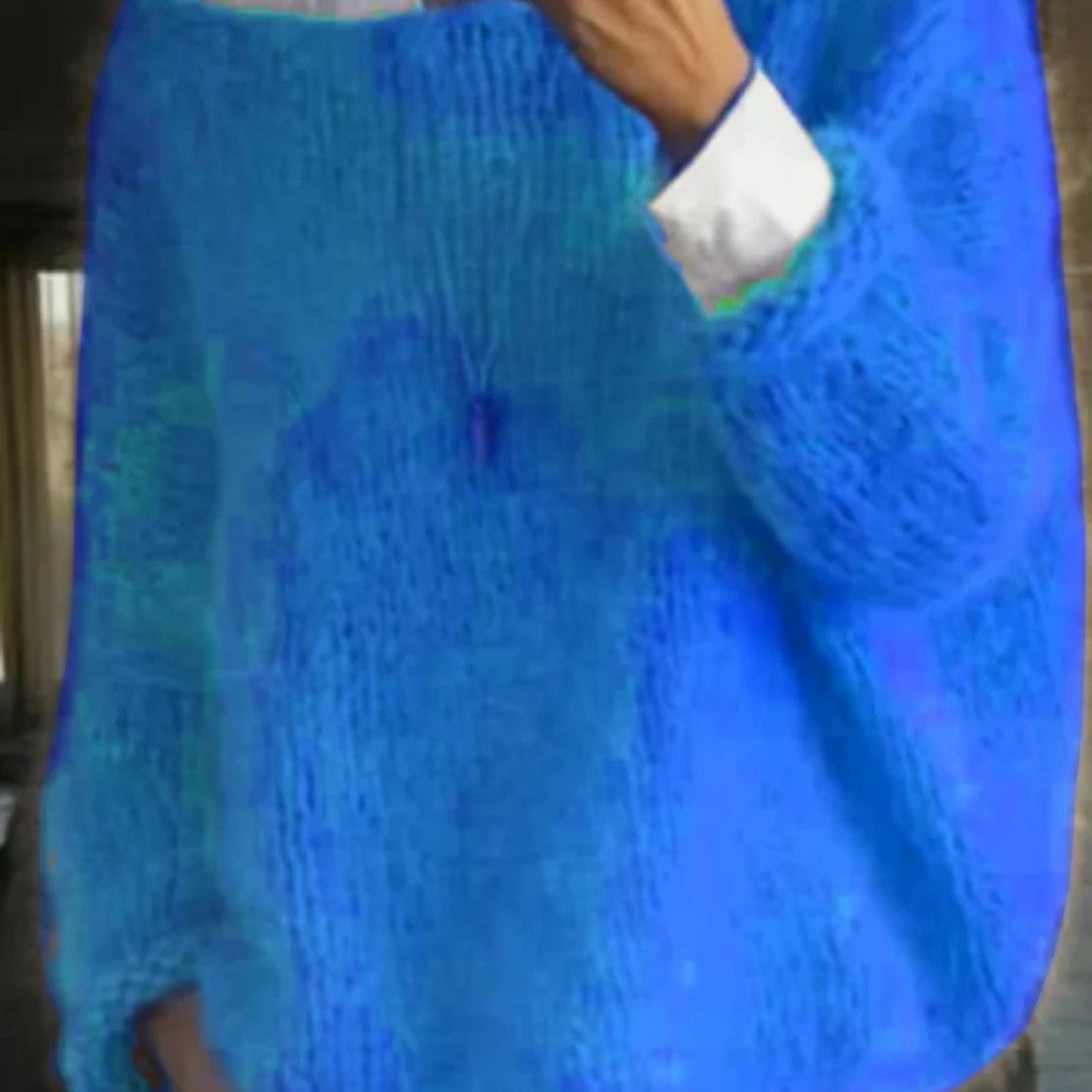 Damski oversize sweter o swobodnym kroju