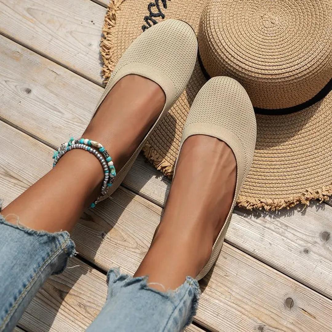 Baleriny z elastyczną cholewką