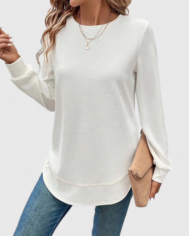 Bluza Damska Bez Kaptura - Luźny Krój