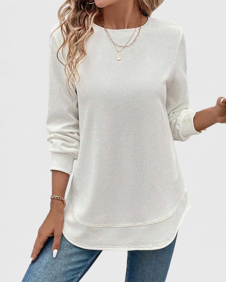 Bluza Damska Bez Kaptura - Luźny Krój