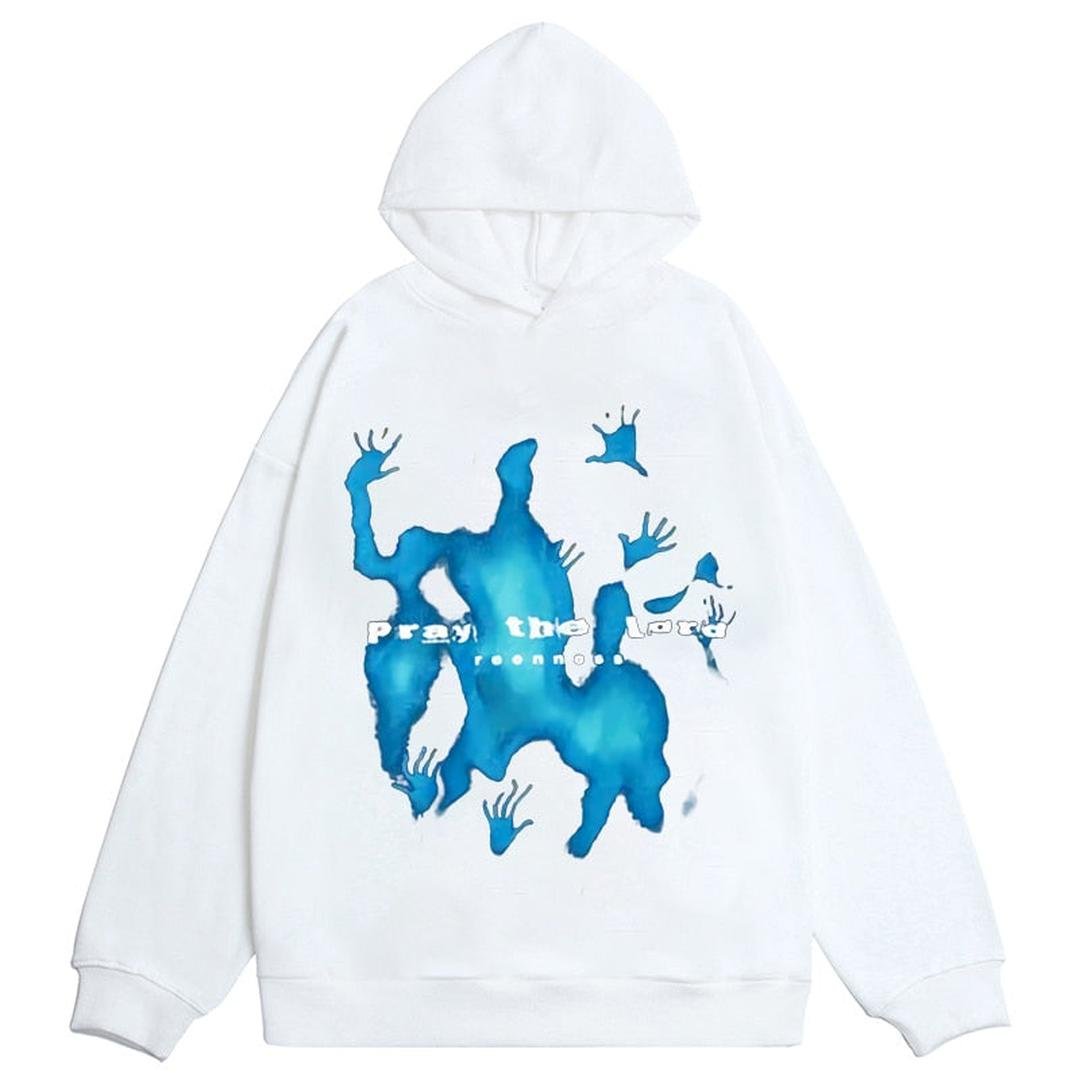 Bluza oversize z nadrukiem z przodu