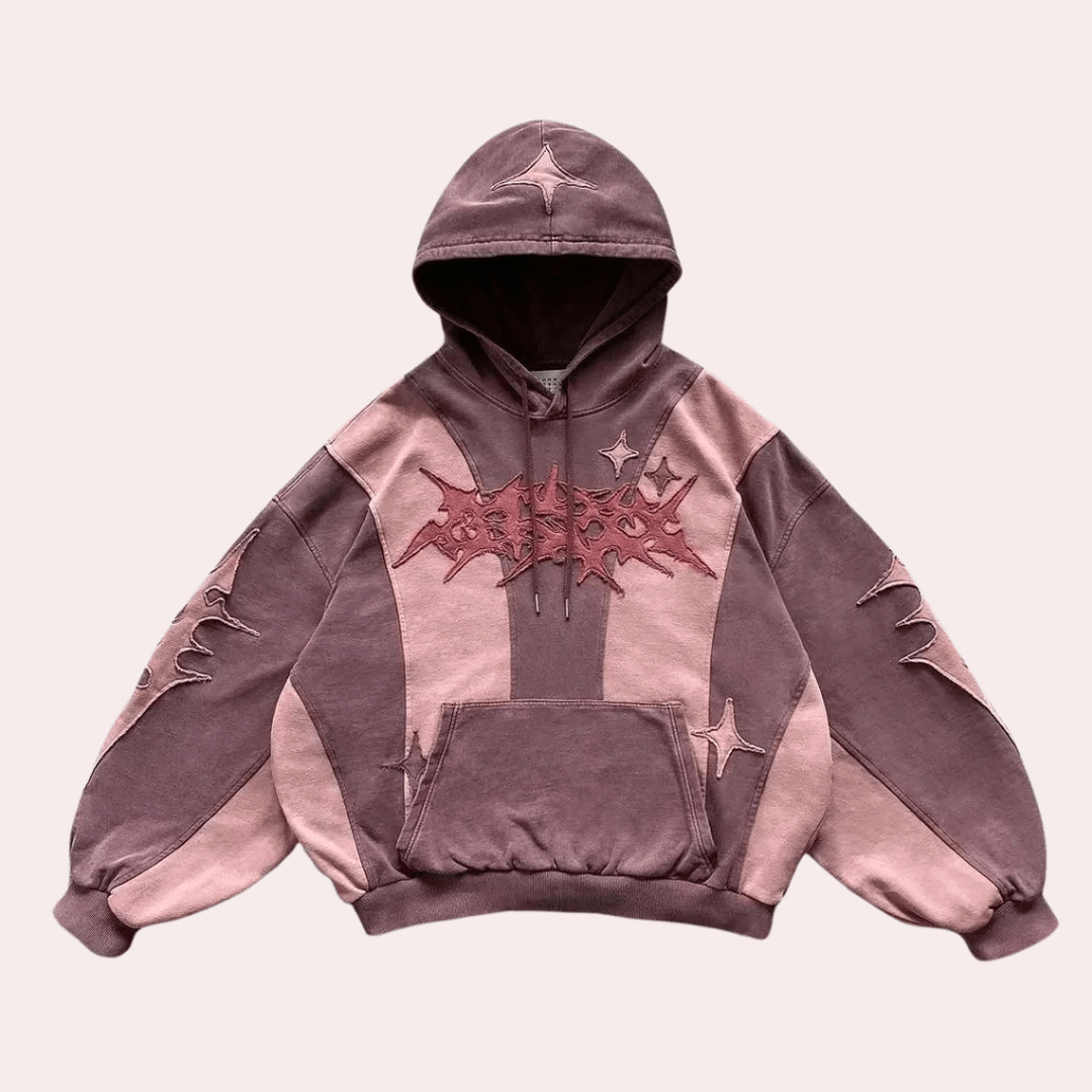 Bluza z Kapturem, Długimi Rękawami i Kieszenią Kangurką