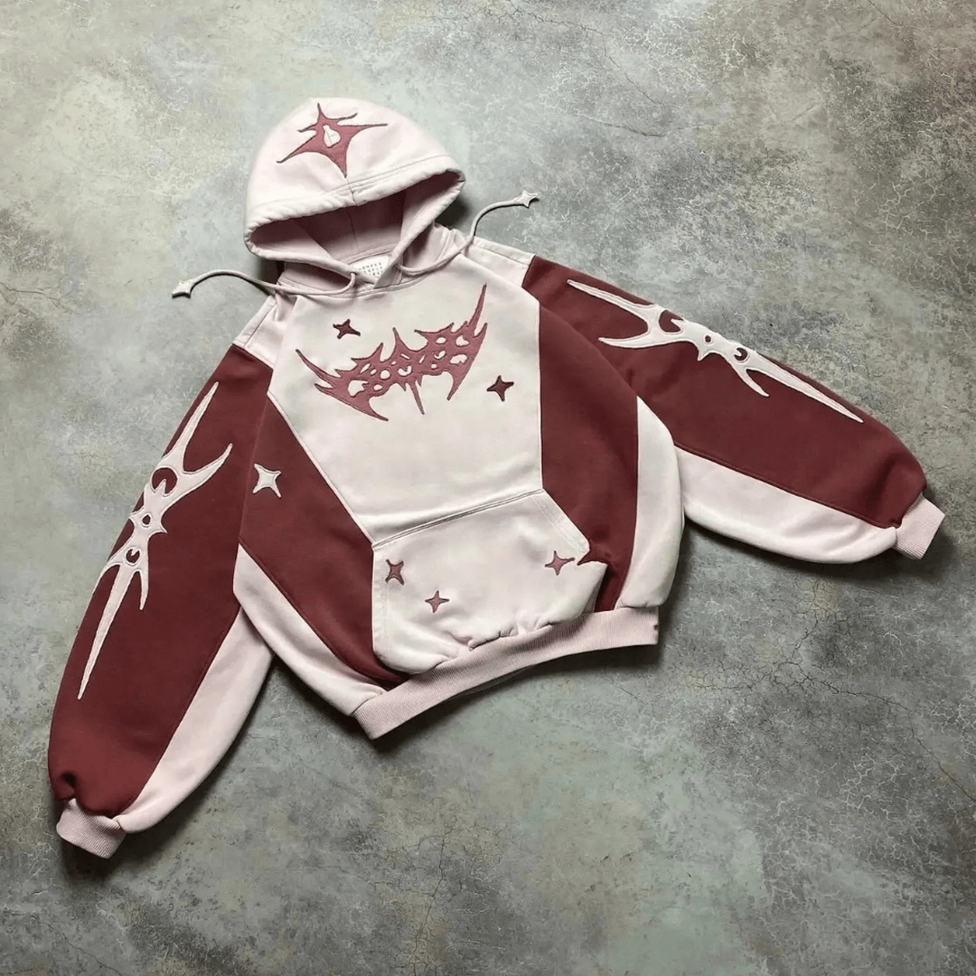 Bluza z Kapturem, Długimi Rękawami i Kieszenią Kangurką