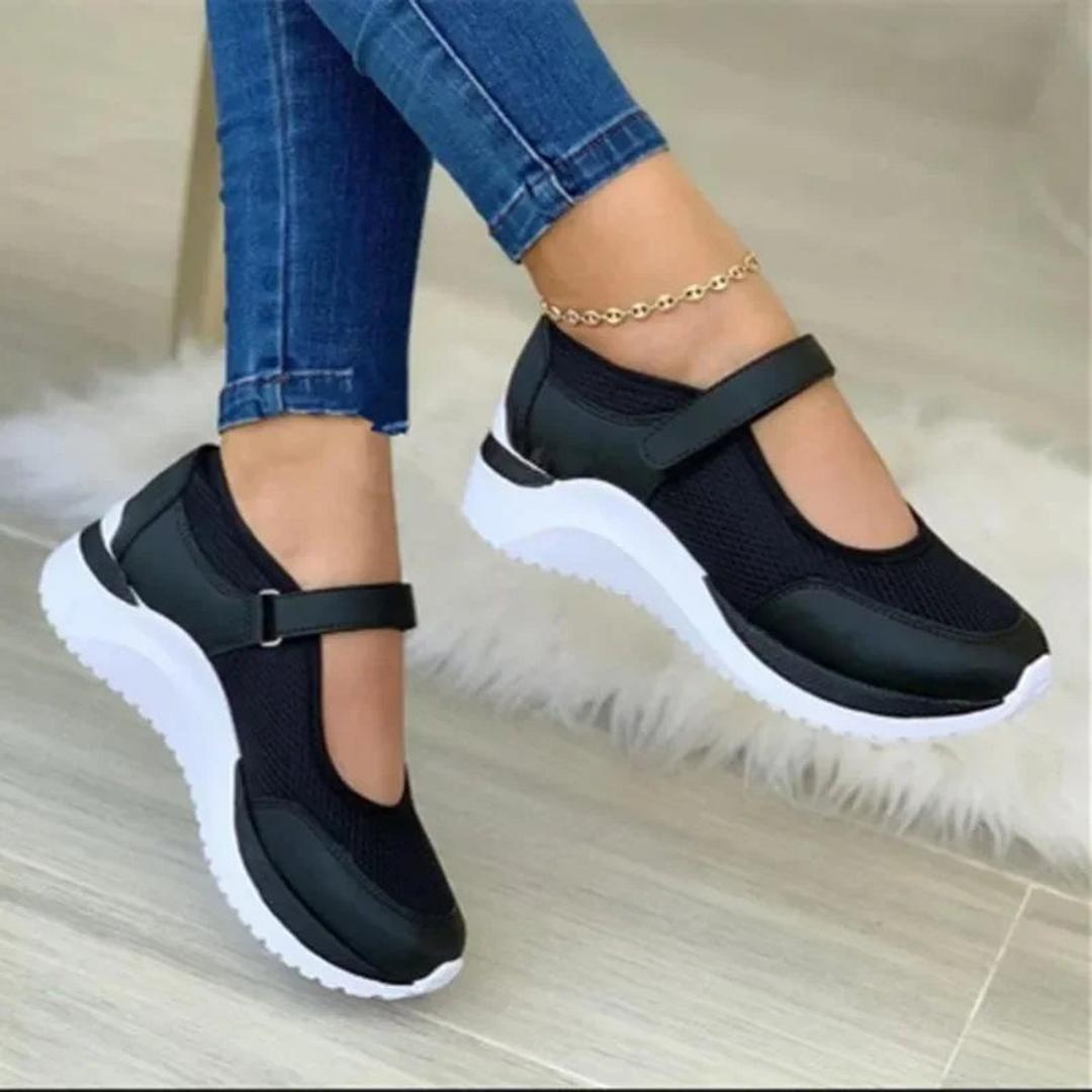 Buty Damskie Typu Sneakers Z Paskiem