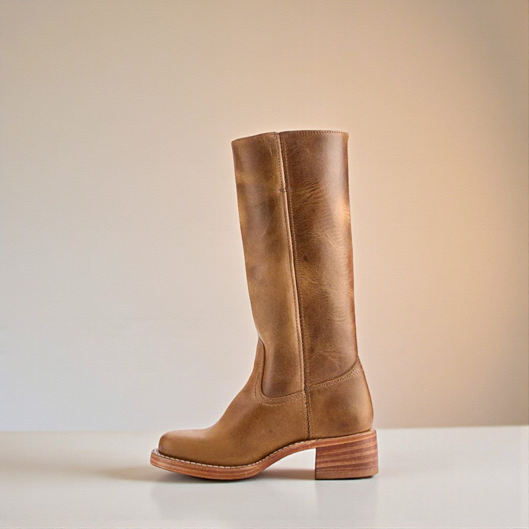 Damskie kozaki z wysoką cholewką