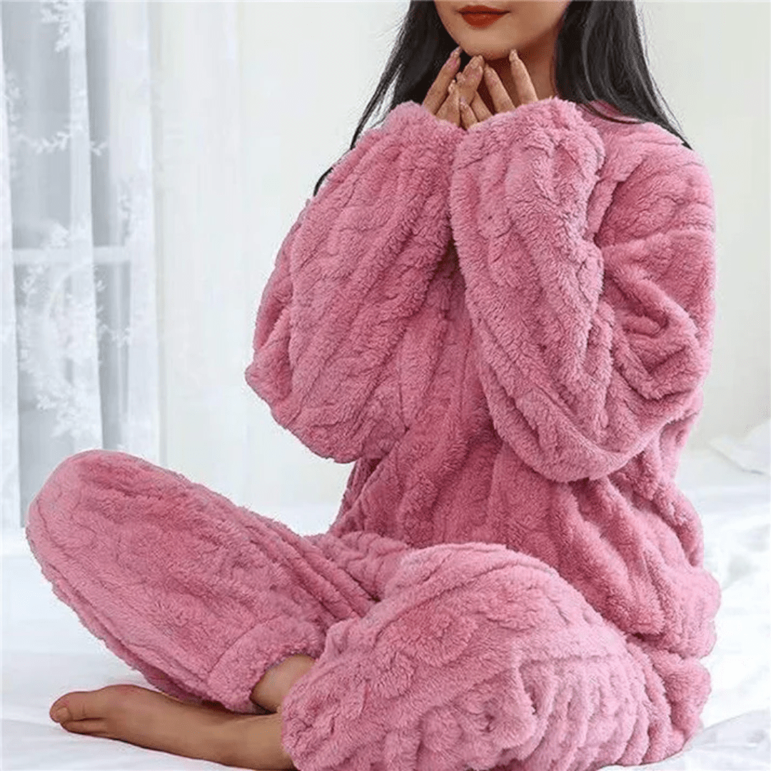 Dwuczęściowy Damski Zestaw Homewear - Różowy