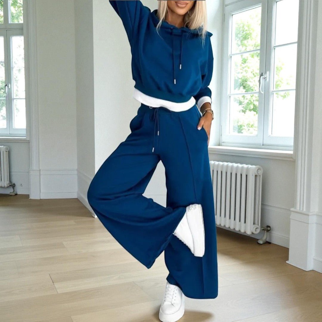 Dwuczęściowy komplet damski do użytku w domu i na zewnątrz - Fioletowy