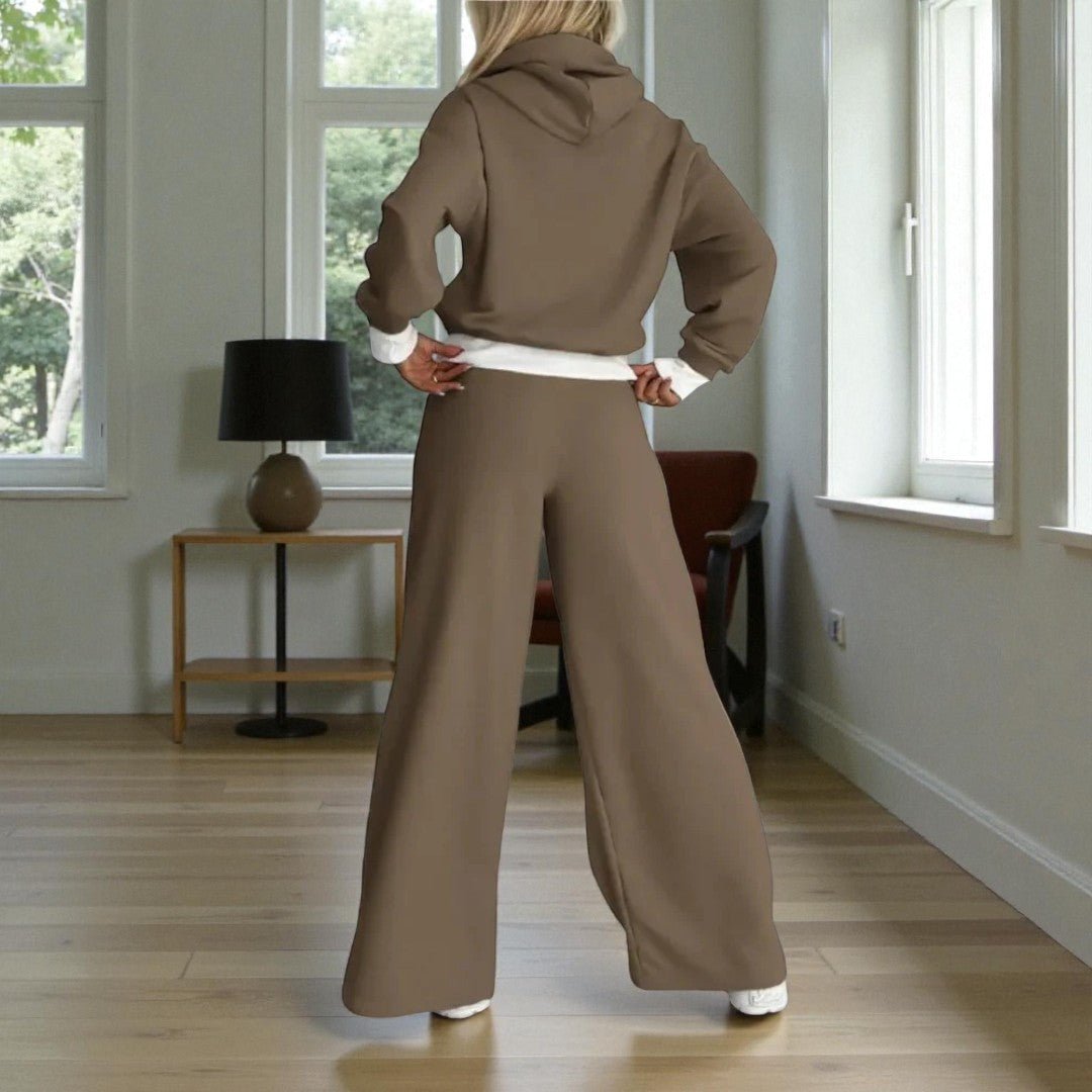 Dwuczęściowy komplet damski do użytku w domu i na zewnątrz - Fioletowy