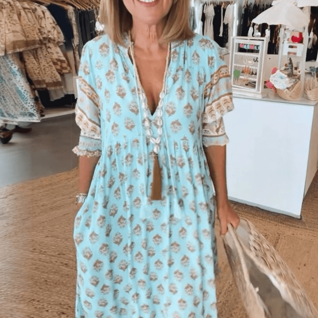 Sukienka midi w stylu boho
