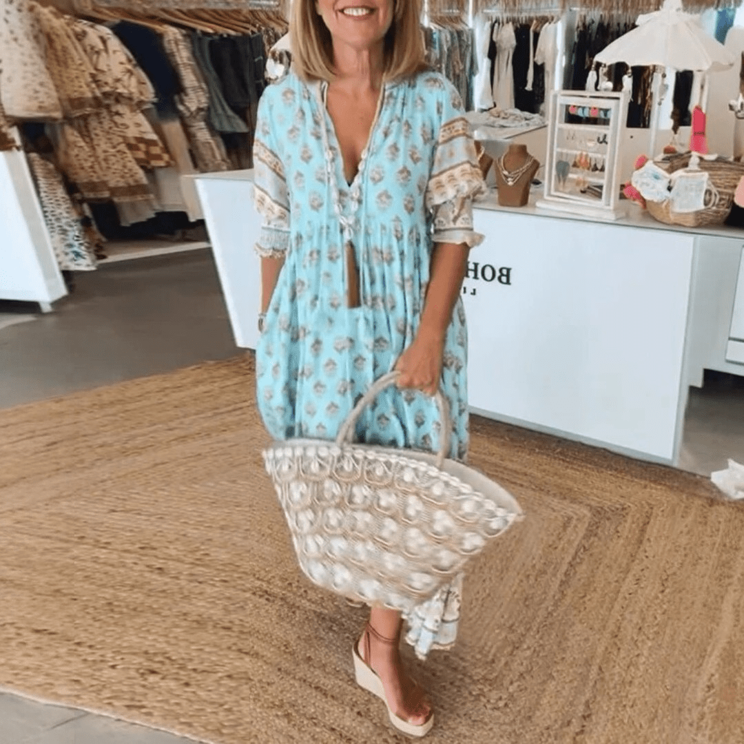 Sukienka midi w stylu boho
