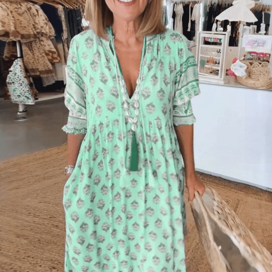 Sukienka midi w stylu boho