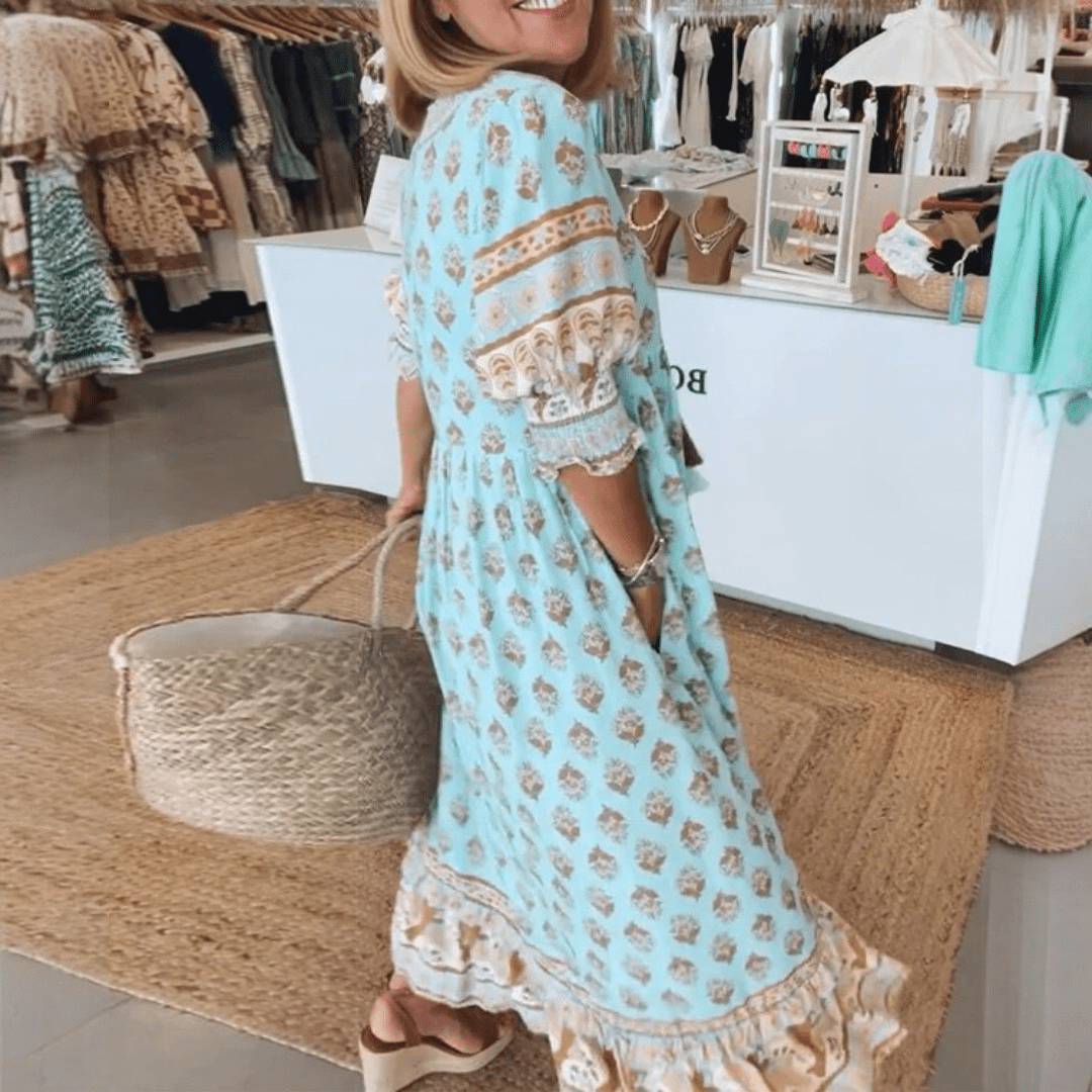 Sukienka midi w stylu boho